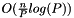 $O(\frac{n}{P}log(P))$